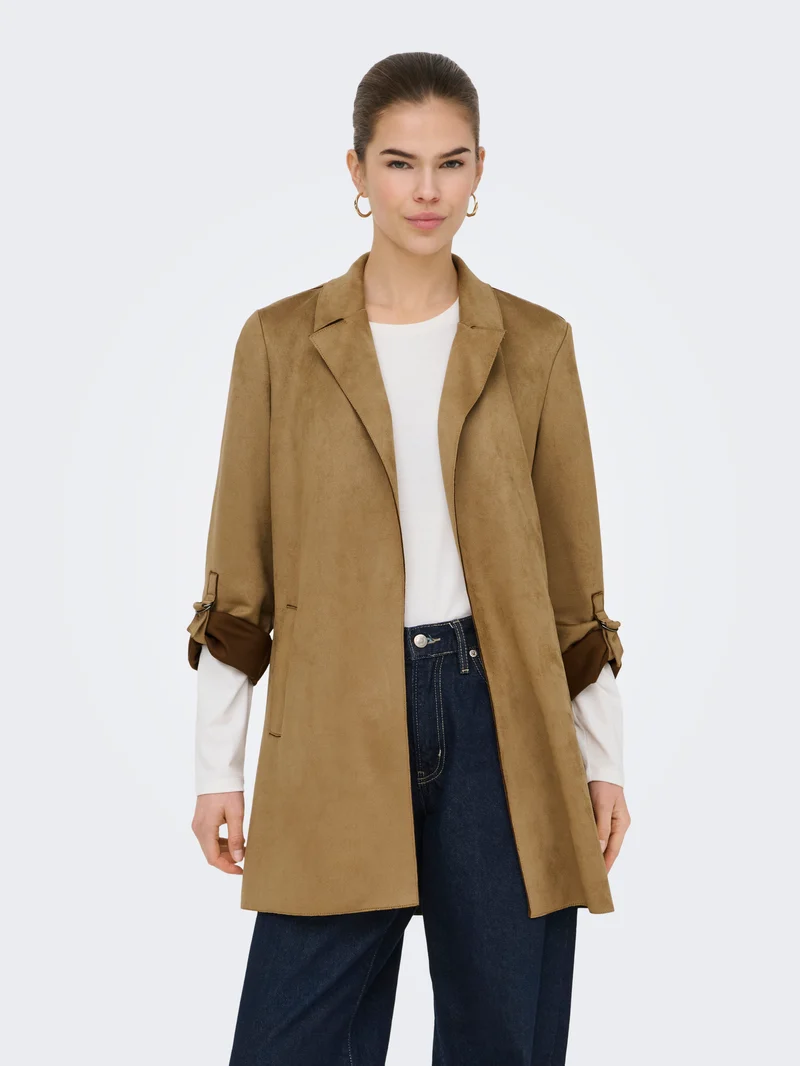 ONLJOLINE FAUX SUEDE COAT OTW NOOS