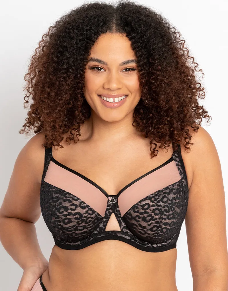 Curvy Kate Victory Wild Balcony Bra Black/Blush