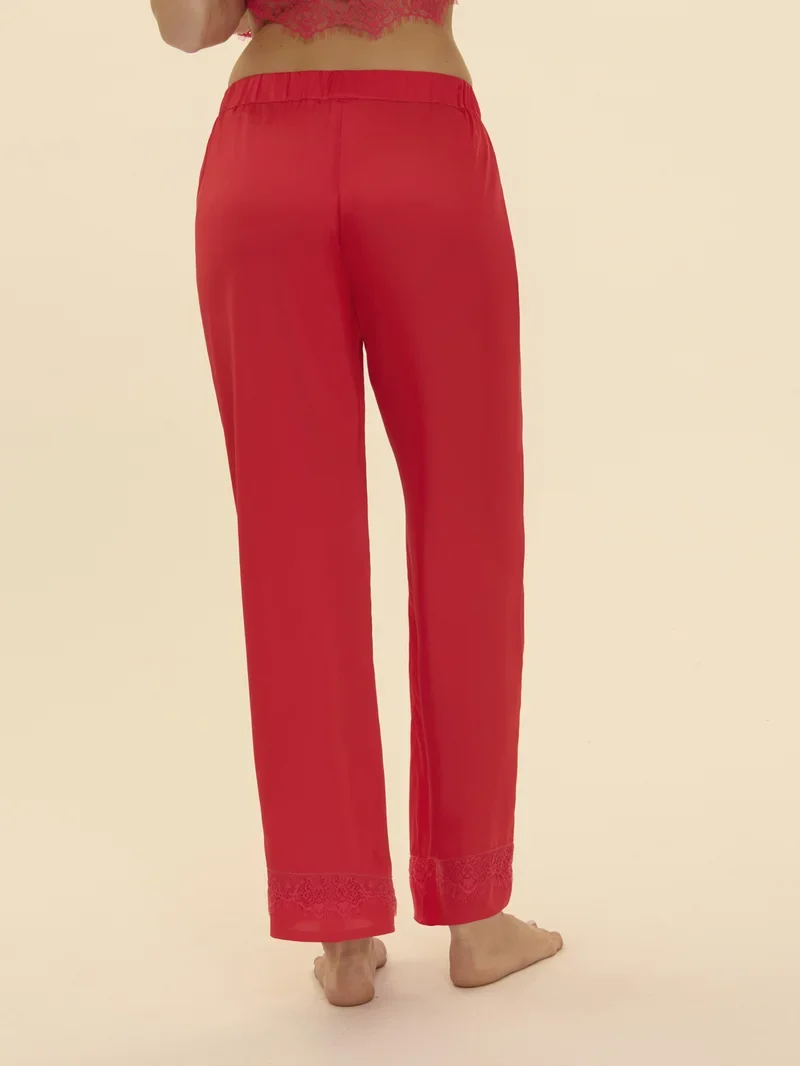 Simone Perele - Satin Secrets Seidenhose Flamingo