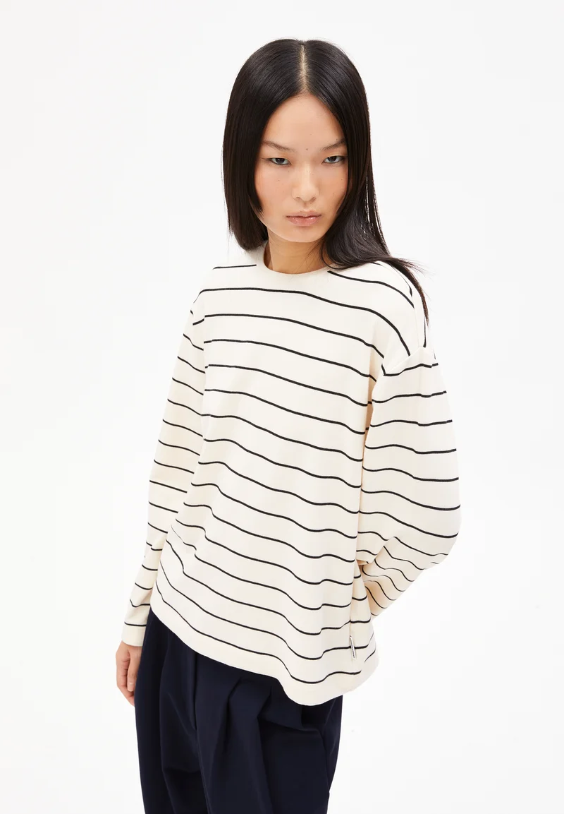 MARYNAA FINE STRIPE LONGSLEEVE