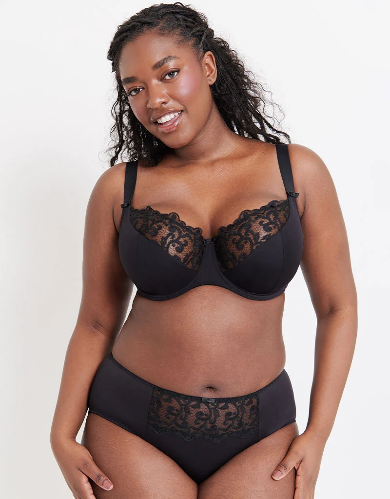 Flirtelle Swirl Brief Black