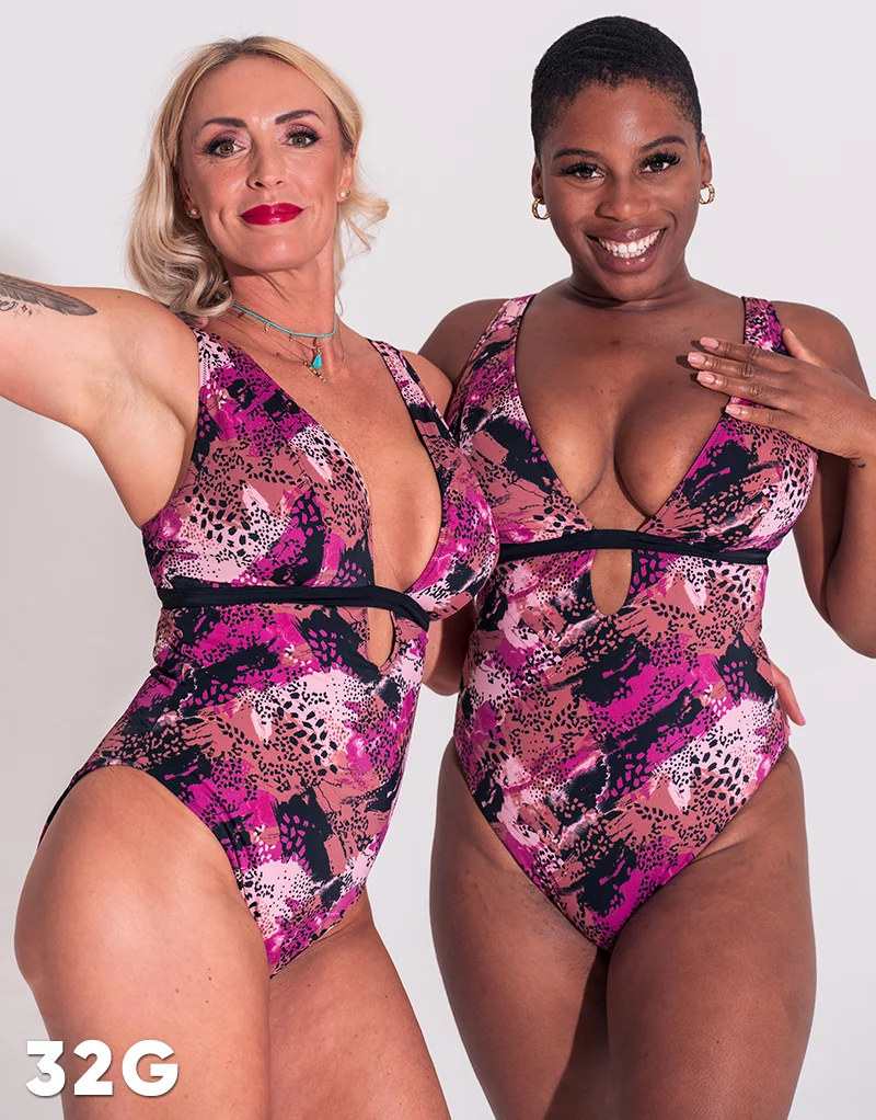 Curvy Kate Pool Party Reversible Non-Wired Multiway Swimsuit Print Mix