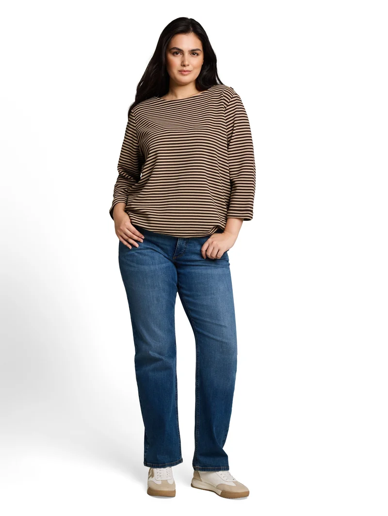 Plus Size - Langarmshirt mit Knopf-Details
