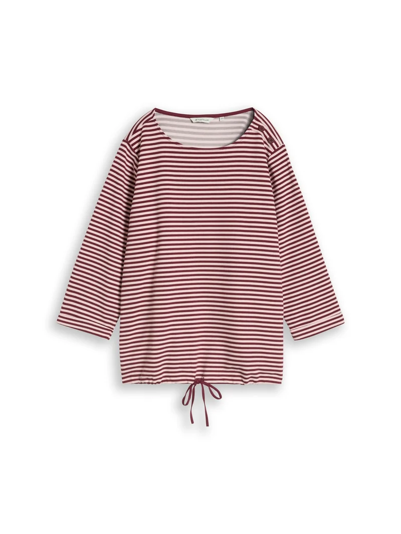Plus Size - Langarmshirt mit Knopf-Details