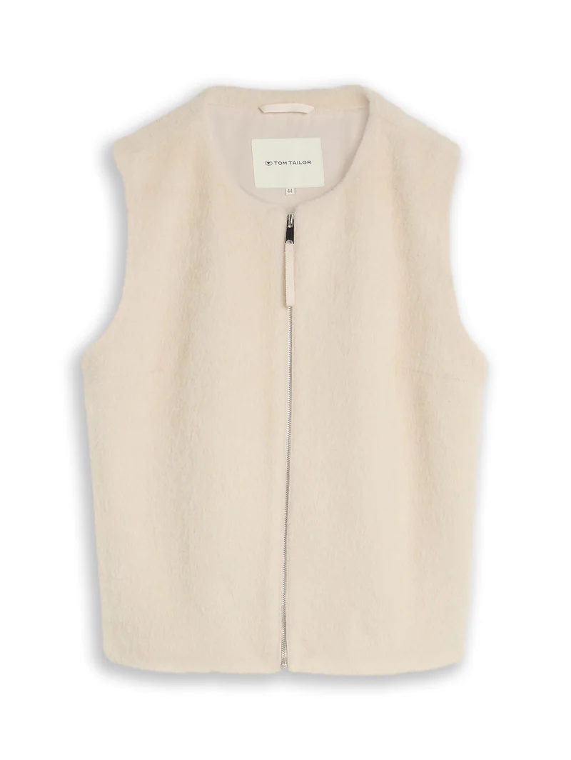 Plus Size - Fake Fur Weste