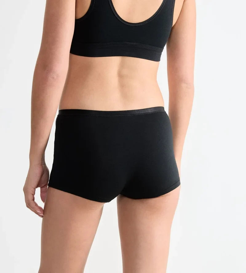 Sloggi - Go Daily Baumwollshorts, 3er-Pack, Schwarz