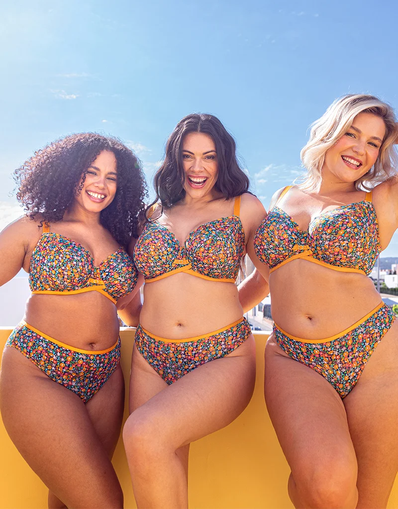 Curvy Kate Lace Daze Brazilian Brief Floral Print