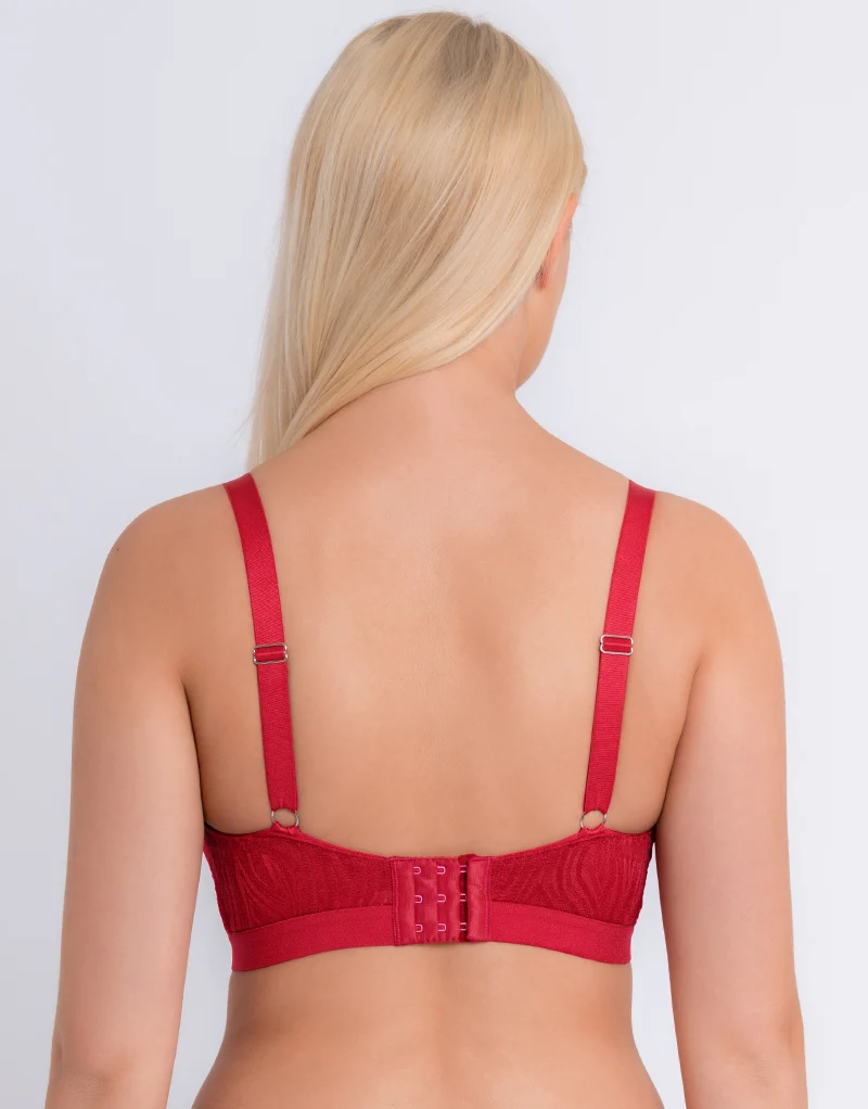 Curvy Kate Lace Daze Non-Wired Bralette Lipstick Red
