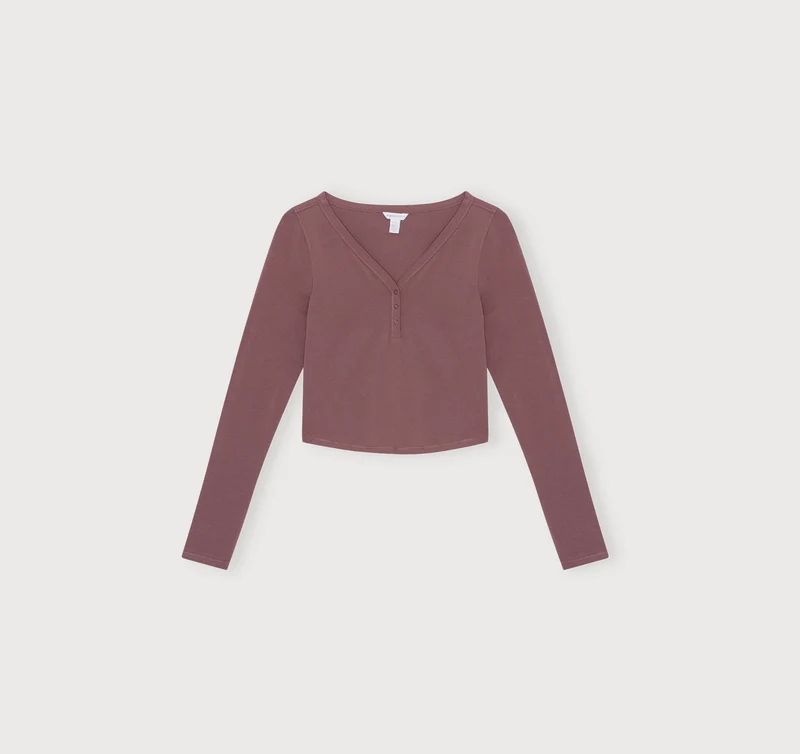 Core Sport Henley Long-Sleeve Tee