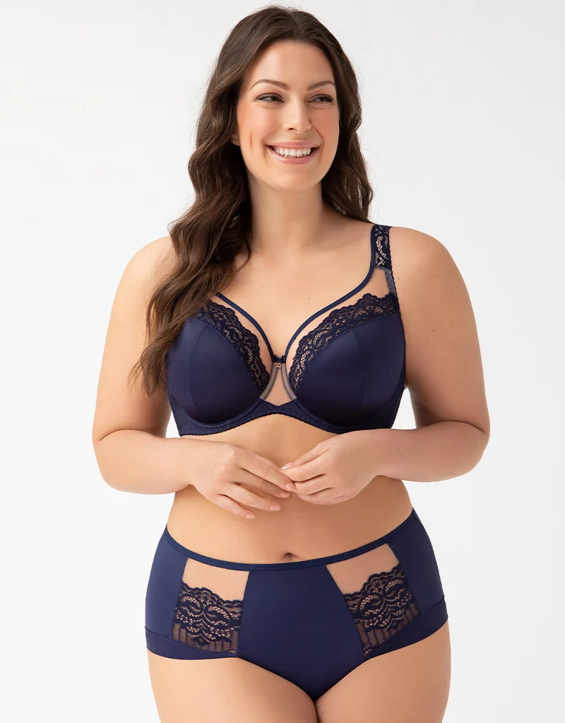 Gorsenia Luisse Full Cup Bra Navy