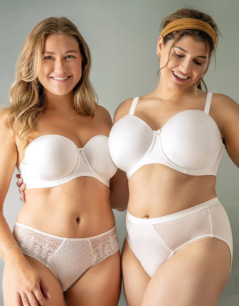 Parfait Elise Strapless Bra Pearl White