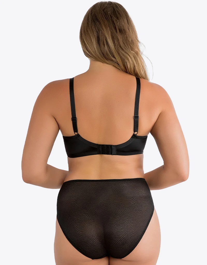 Parfait Pearl Full Cup Side Support Bra Black