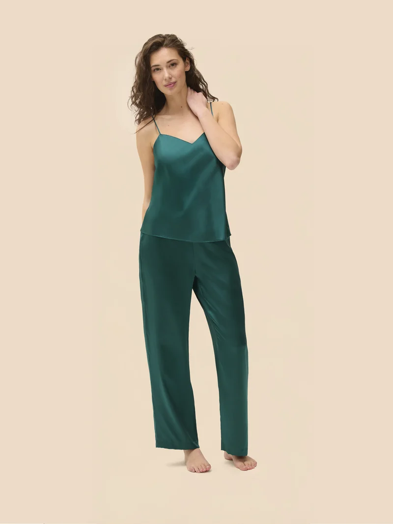 Simone Perele – Love Me Seidenhose Smaragdgrün