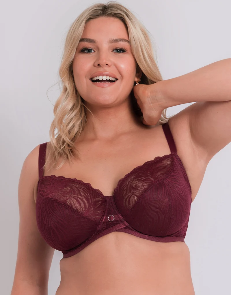 Curvy Kate Lace Daze Balcony Bra Claret