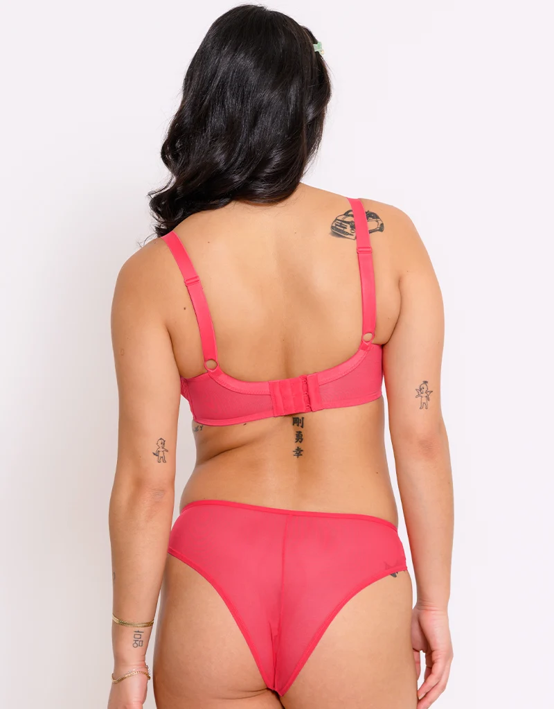 Curvy Kate Cherry Pop Plunge Bra Cherry Glow