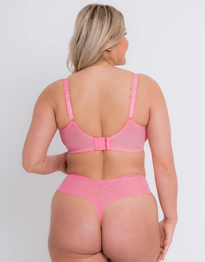 Curvy Kate Centre Stage Full Plunge Side Support Bra Pink