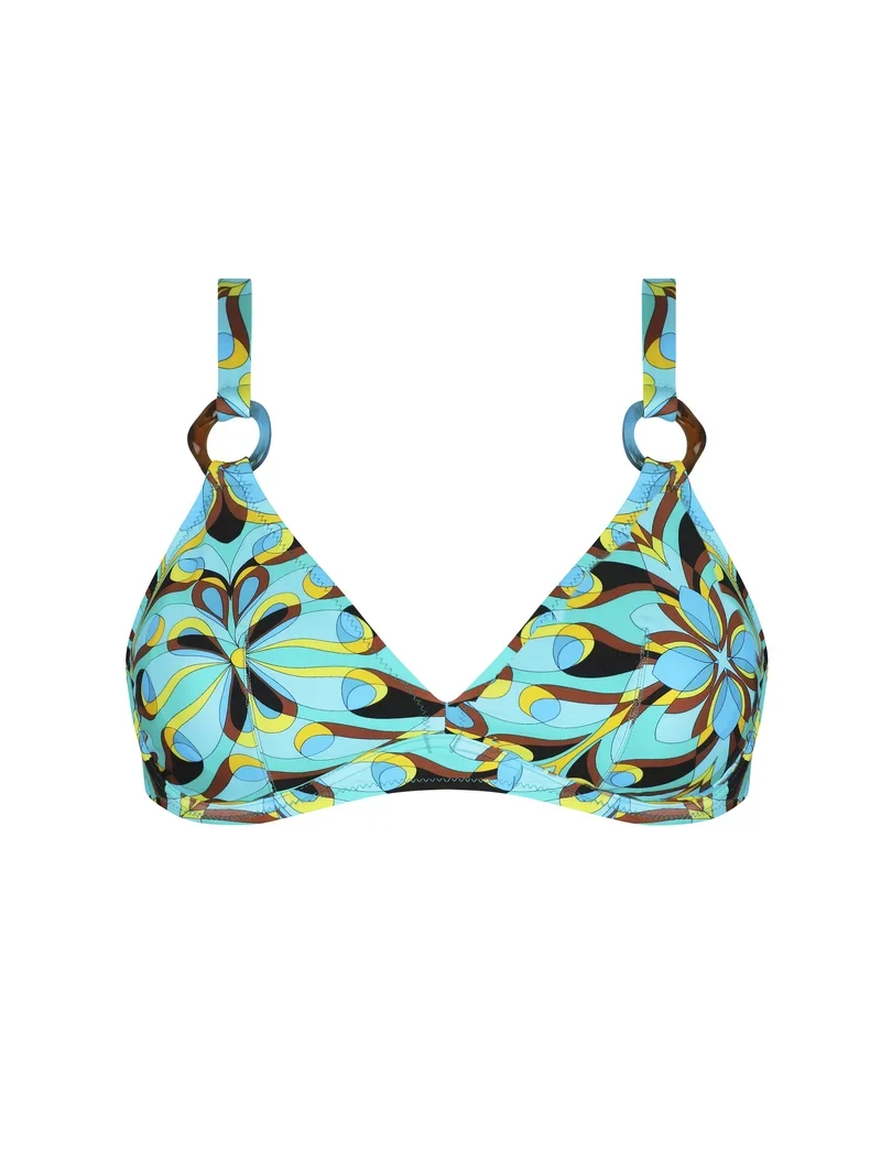 Antigel Swimwear von Lise Charmel - La Psychedelique Neckholder-Bikini-Oberteil mit Bügeln, Blau, leuchtend