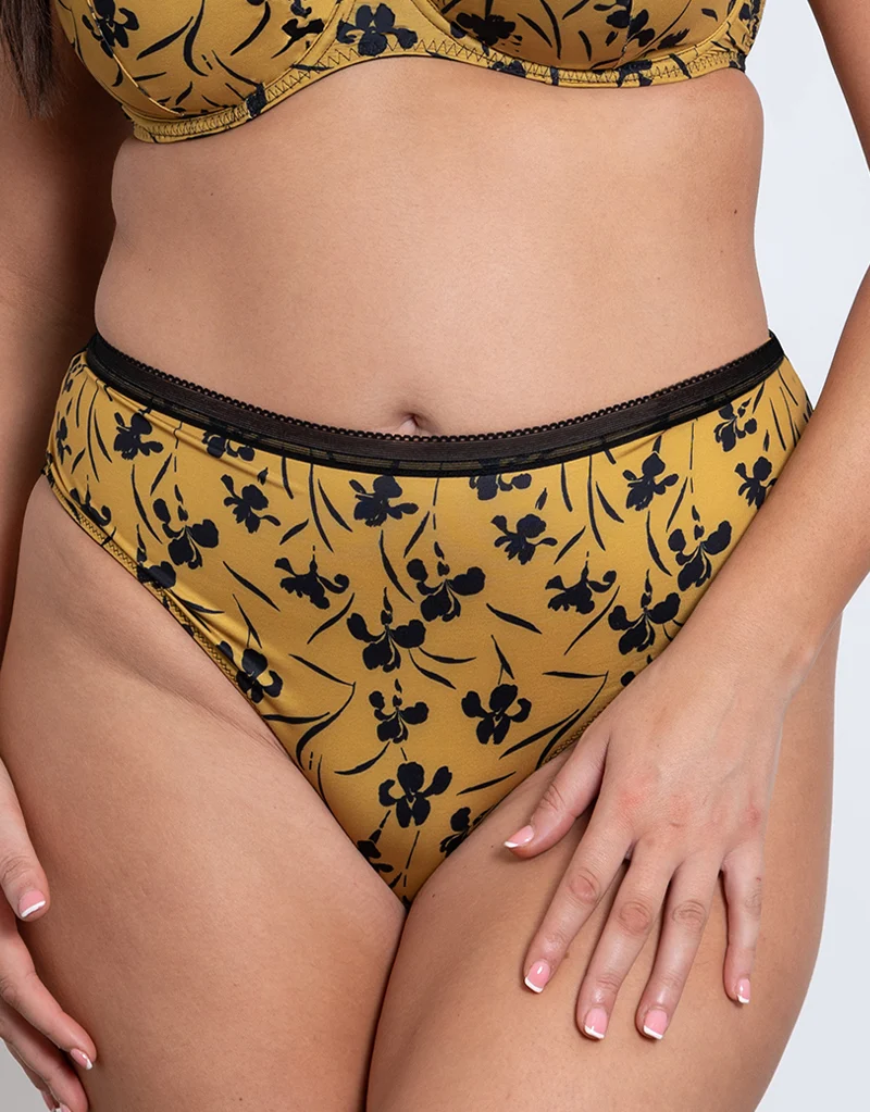 Curvy Kate Artisan High Waist Brazilian Ochre/Black