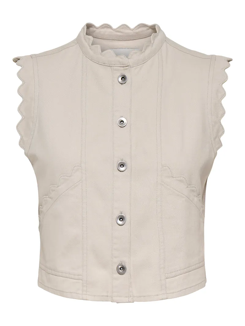 ONLELSA SCALLOP WAISTCOAT OTW