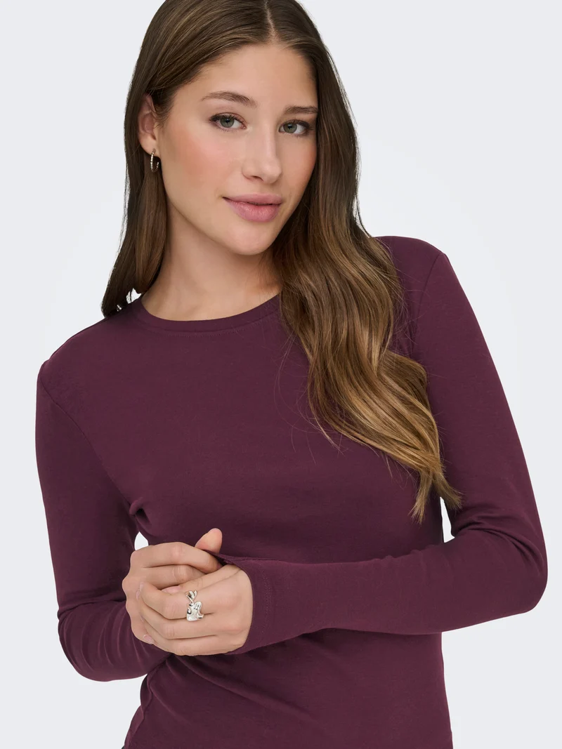 ONLRILEY O-NECK L/S TOP JRS NOOS