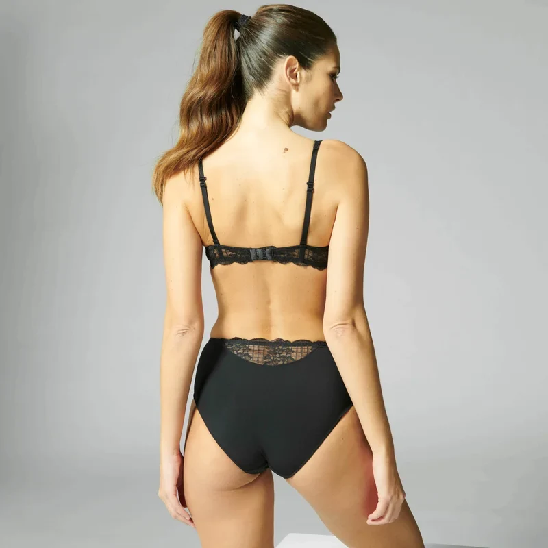 Simone Perele - Reve High Waist Brief Panty Schwarz