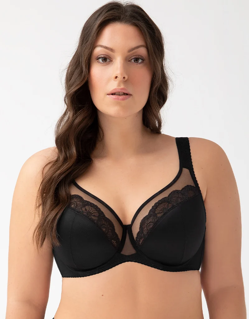 Gorsenia Luisse Full Cup Bra Black