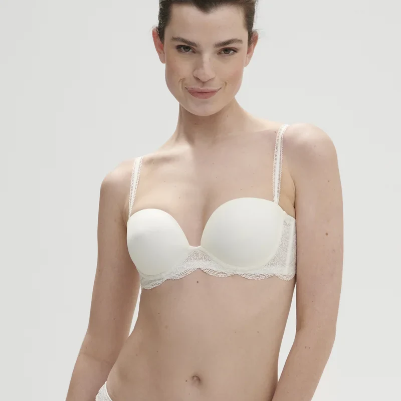 Simone Perele - Karma trägerloser BH mit tiefem Ausschnitt Natur
