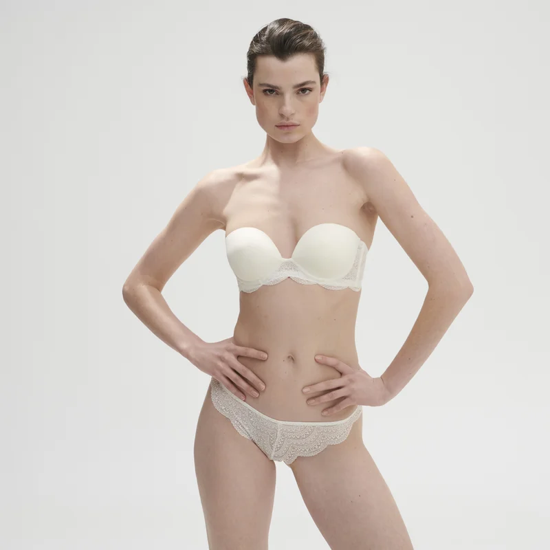 Simone Perele - Karma trägerloser BH mit tiefem Ausschnitt Natur