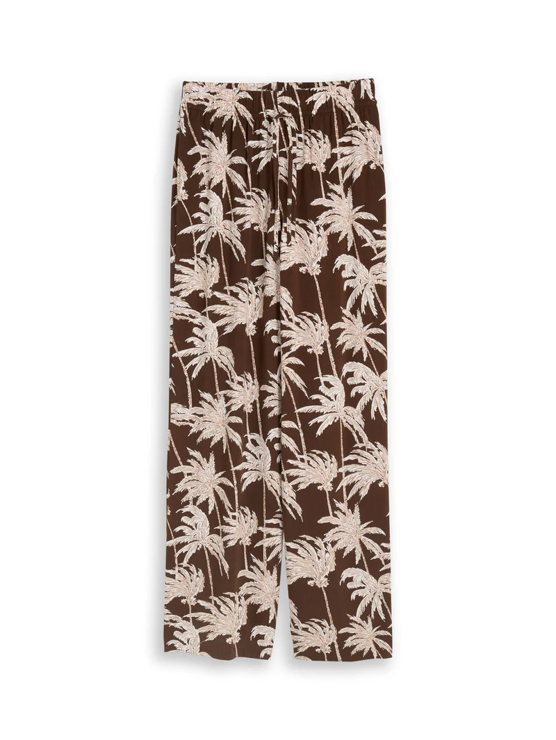 Wide Leg Hose mit Kordelzug