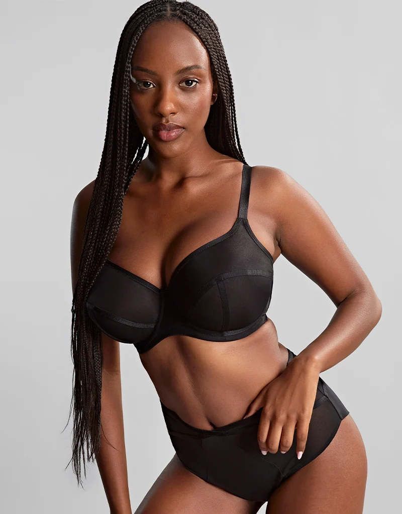 Panache Tango Essence Balconette Bra Obsidian Black