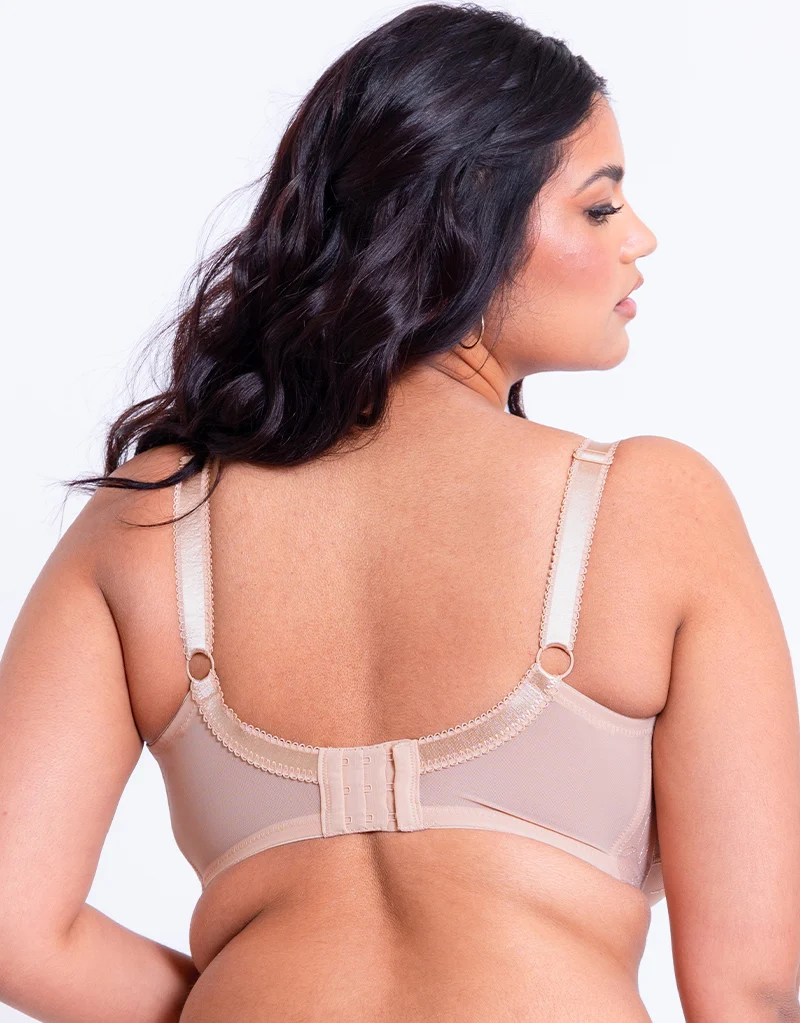 Pour Moi Imogen Rose Embroidered Full Cup Bra Latte