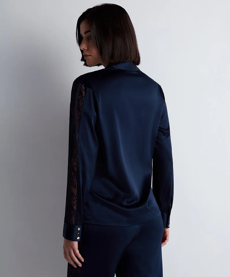 Aubade - Midnight Whisper Bluse Abendblau