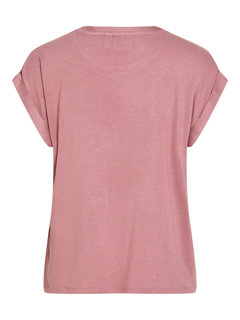 VIELLETTE S/S SATIN TOP - NOOS