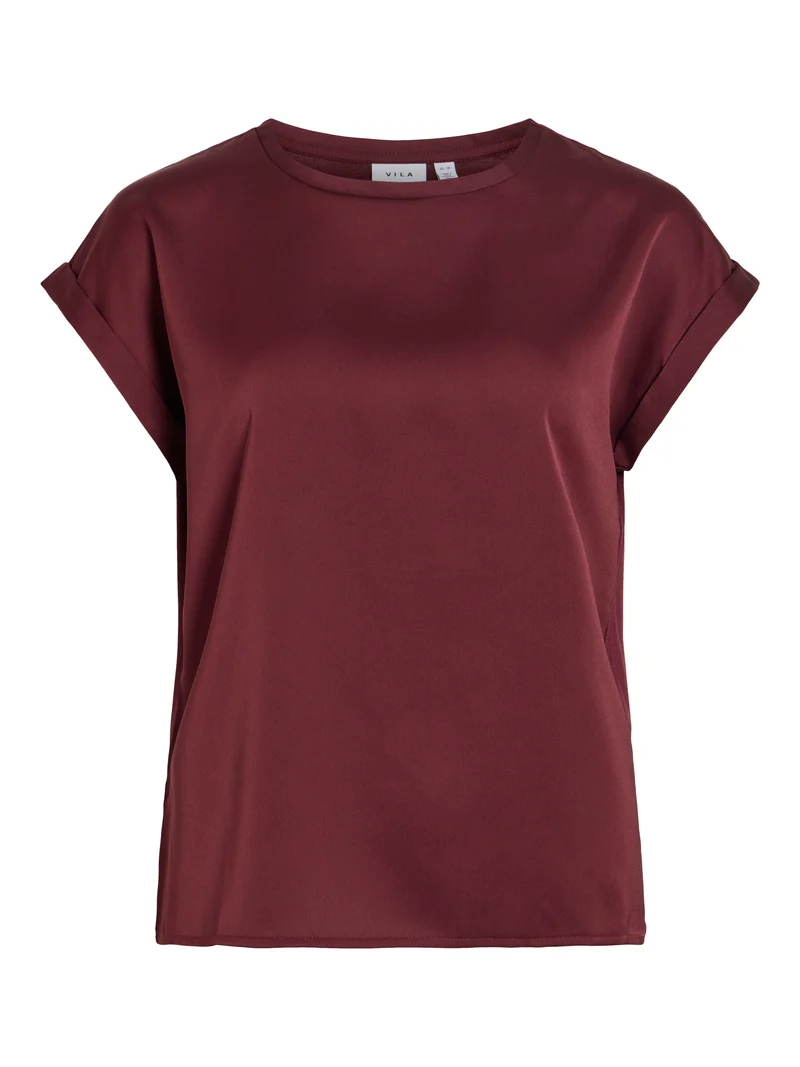 VIELLETTE S/S SATIN TOP - NOOS