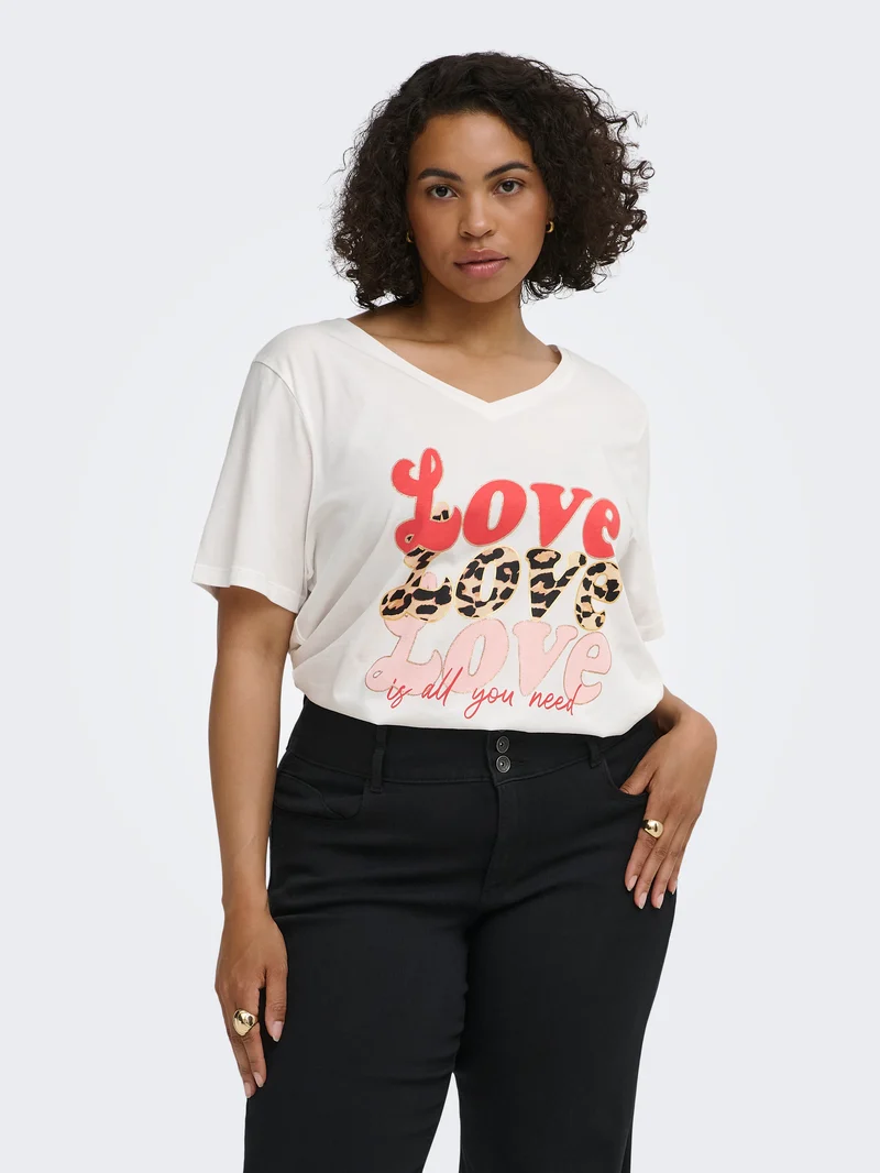 CARMAEBELL S/S V-NECK REG TEE JRS