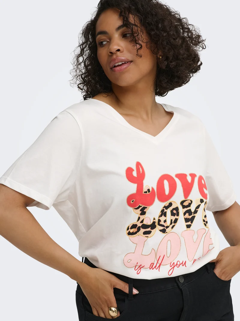 CARMAEBELL S/S V-NECK REG TEE JRS