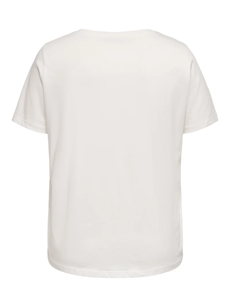 CARMAEBELL S/S V-NECK REG TEE JRS