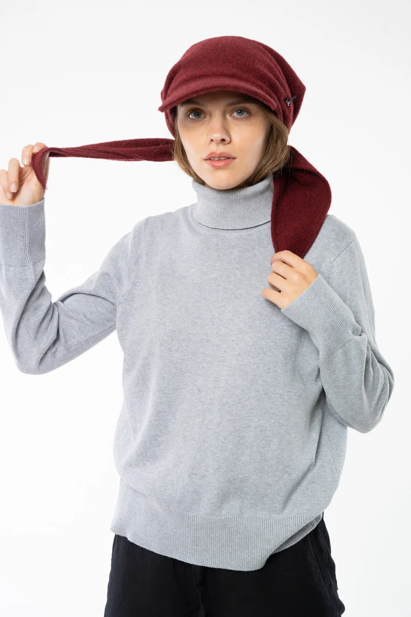 Feinstrick Rollkragen-pullover aus Bio Baumwolle