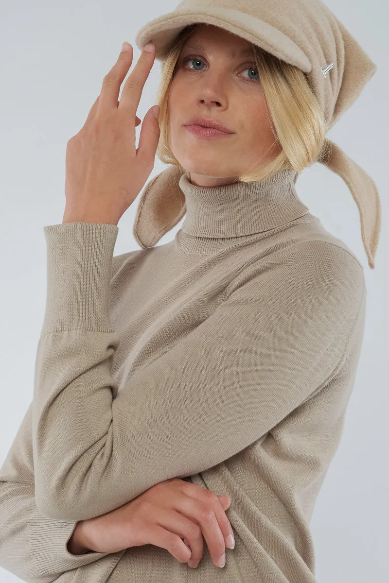 Feinstrick Rollkragen-pullover aus Bio Baumwolle