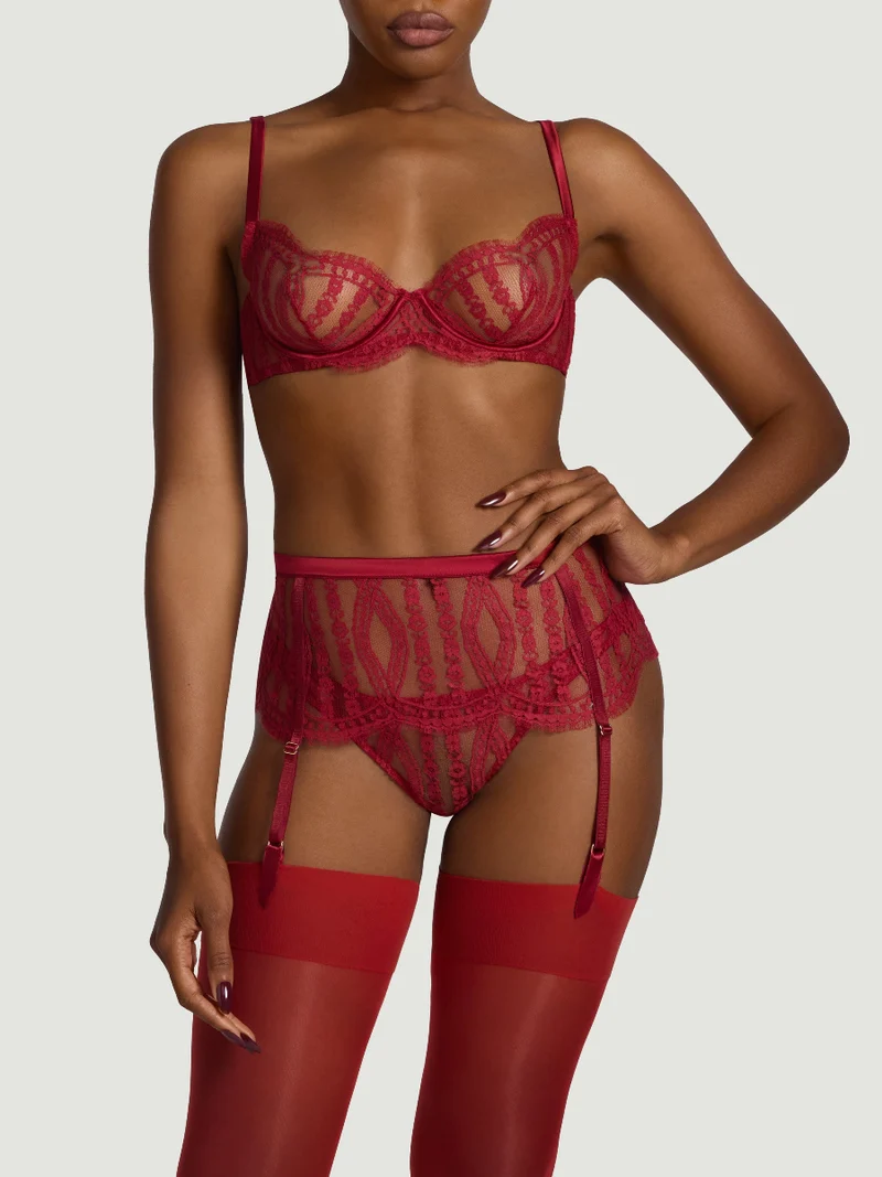 Coco de Mer Renata Suspender Belt