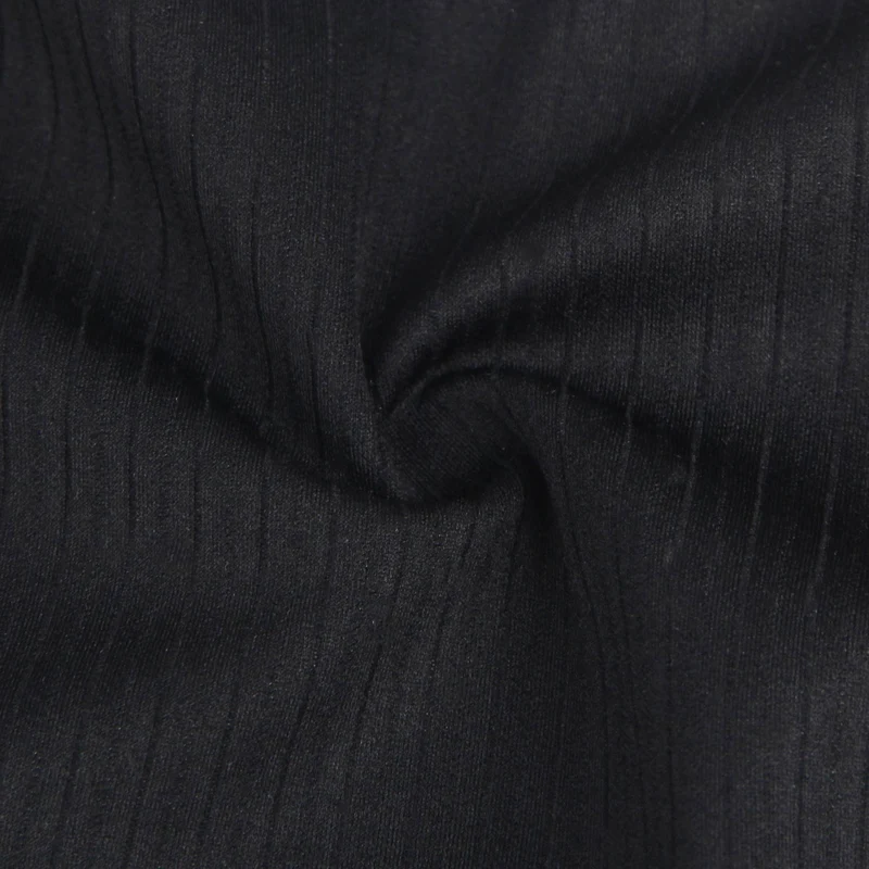Schwarzer, gestreifter Slip mit Spitzenbesatz und Schleifendetail