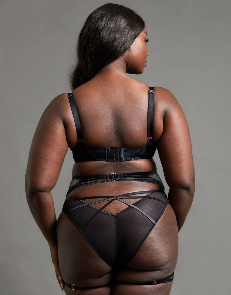Scantilly Scandal Suspender Belt with Leg Harness Black