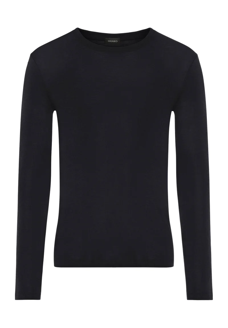Silk/Cashmere L/SLV Shirt | black 073153-070019