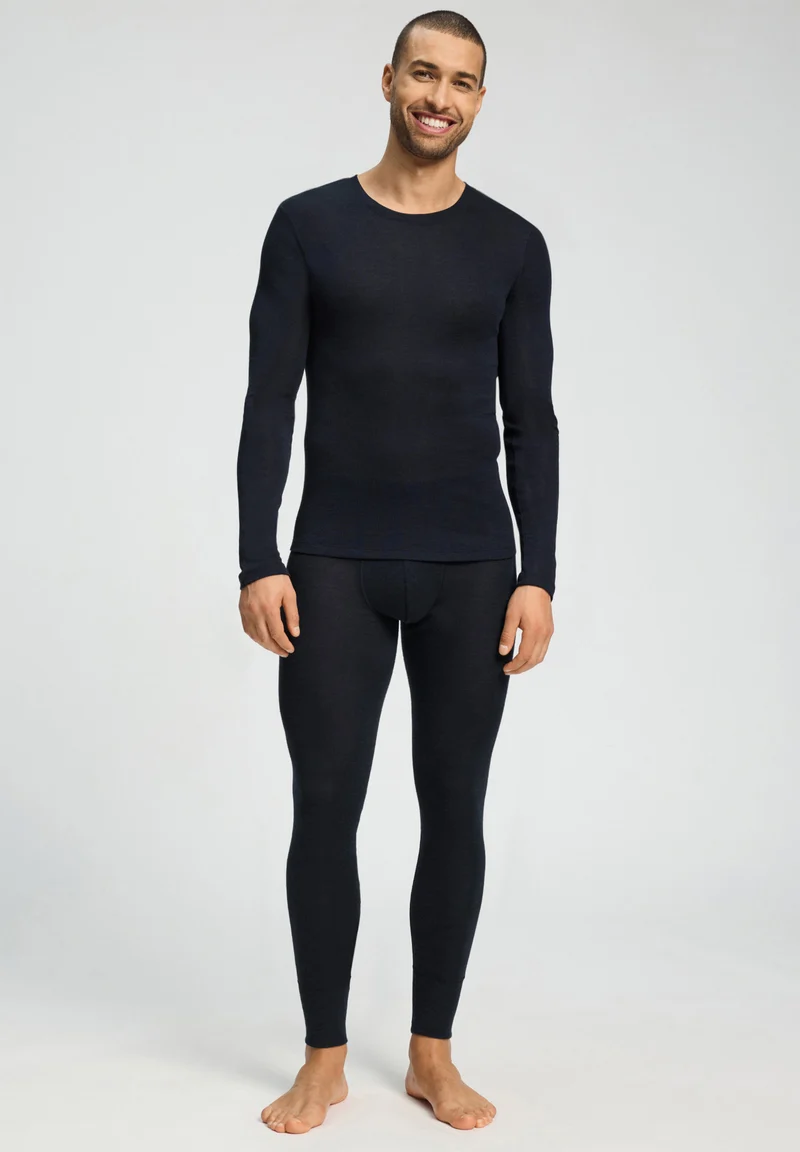 Silk/Cashmere L/SLV Shirt | black 073153-070019