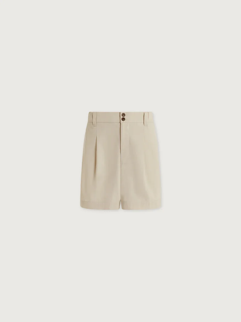 Tansy Woven Shorts Ivory