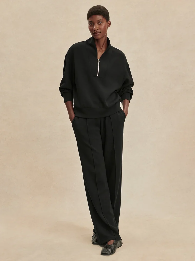 Wide Leg Pant 30" Black