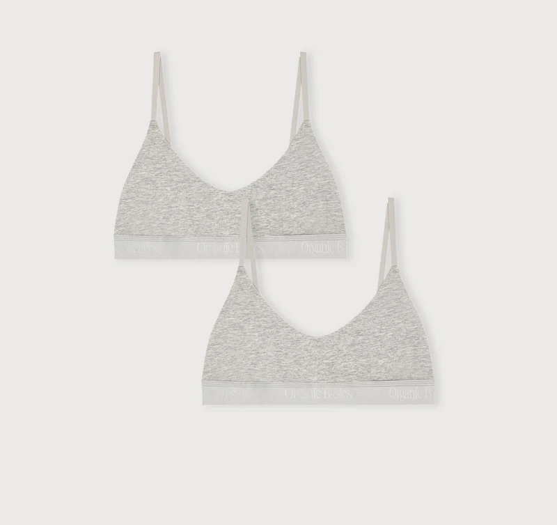 Core Rib Open Back Scoop Bralette 2-Pack