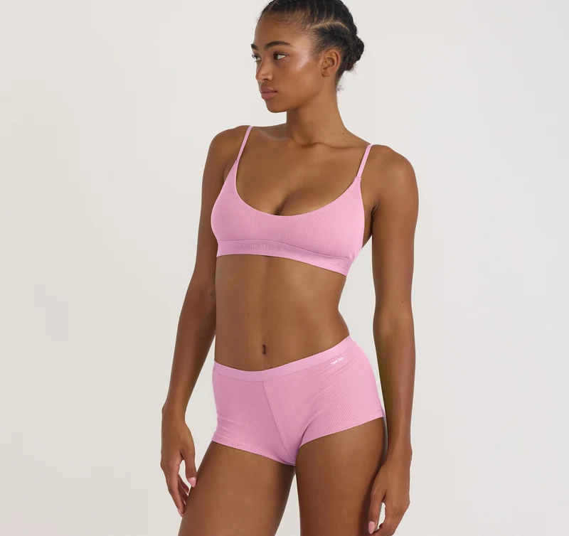 Core Rib Open Back Scoop Bralette 2-Pack