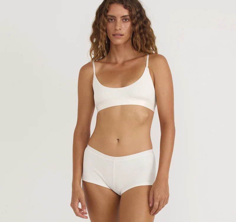 Core Rib Open Back Scoop Bralette 2-Pack