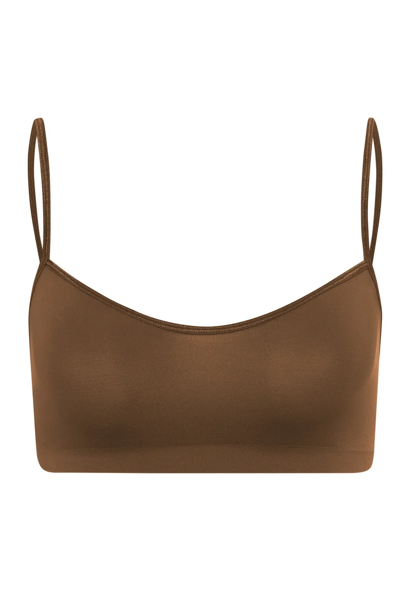 Touch Feeling Crop Top | mochaccino 071824-072757